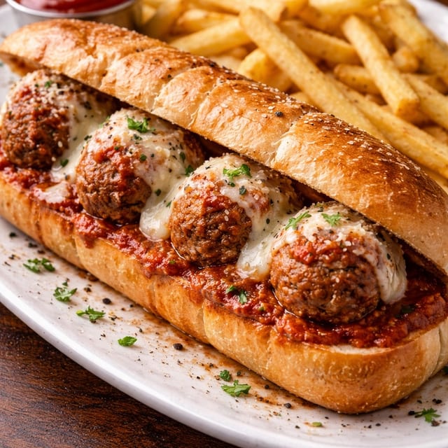 Italian Meatball Sandwich.