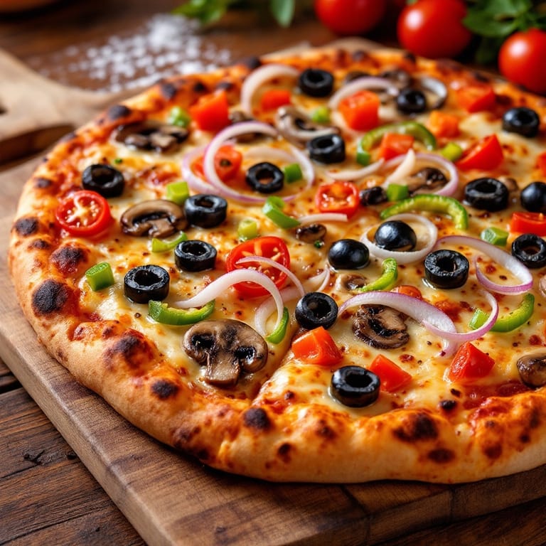 Savor Our Veggie Pizza