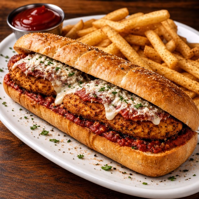 Chicken Parmesan Sandwich.