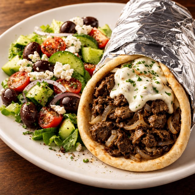 Philly Steak Pita (Hot).