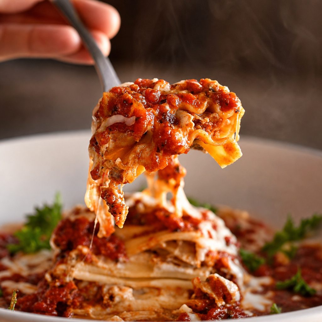 Mama's Meat Lasagna.