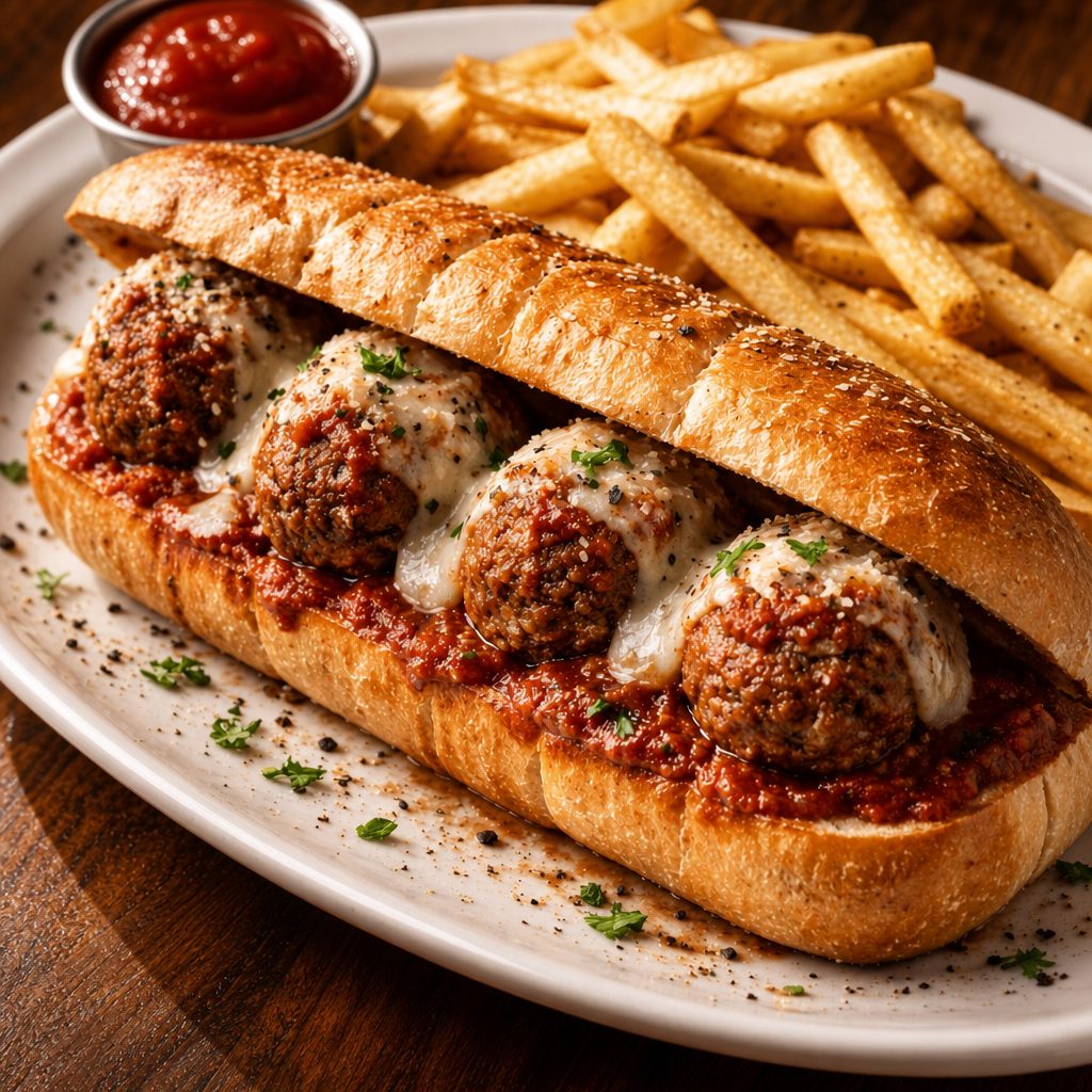 Italian Meatball Sandwich.
