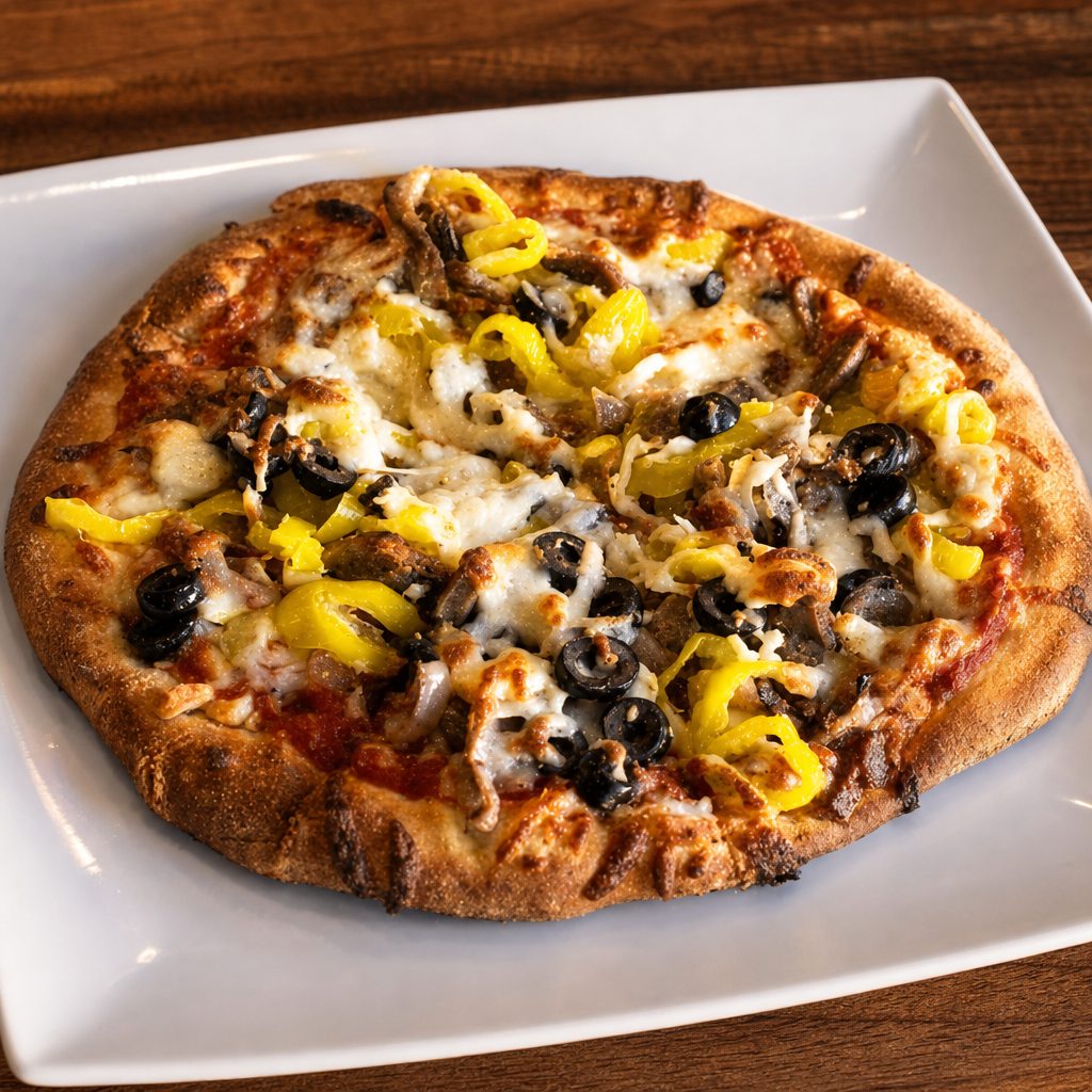 Greek Gyro Pizza.