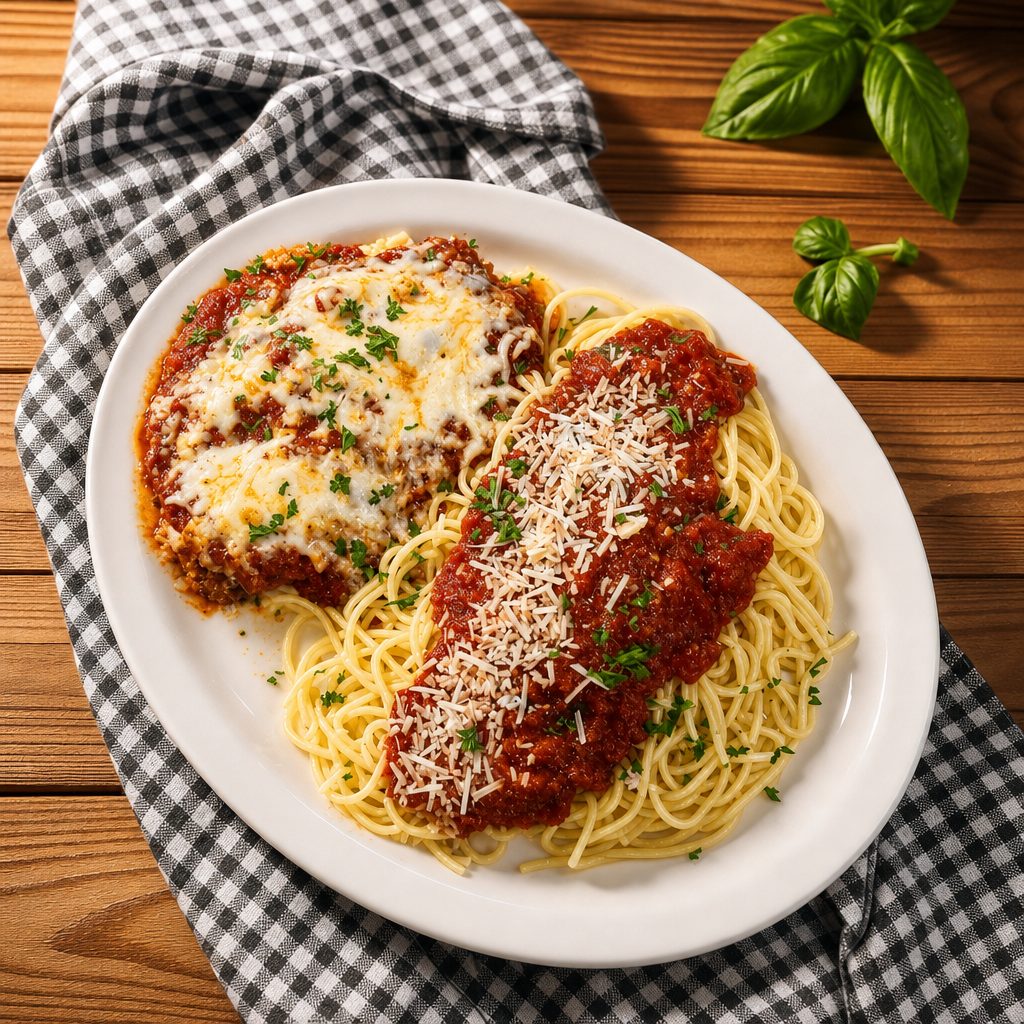 Pasta Parmesan.