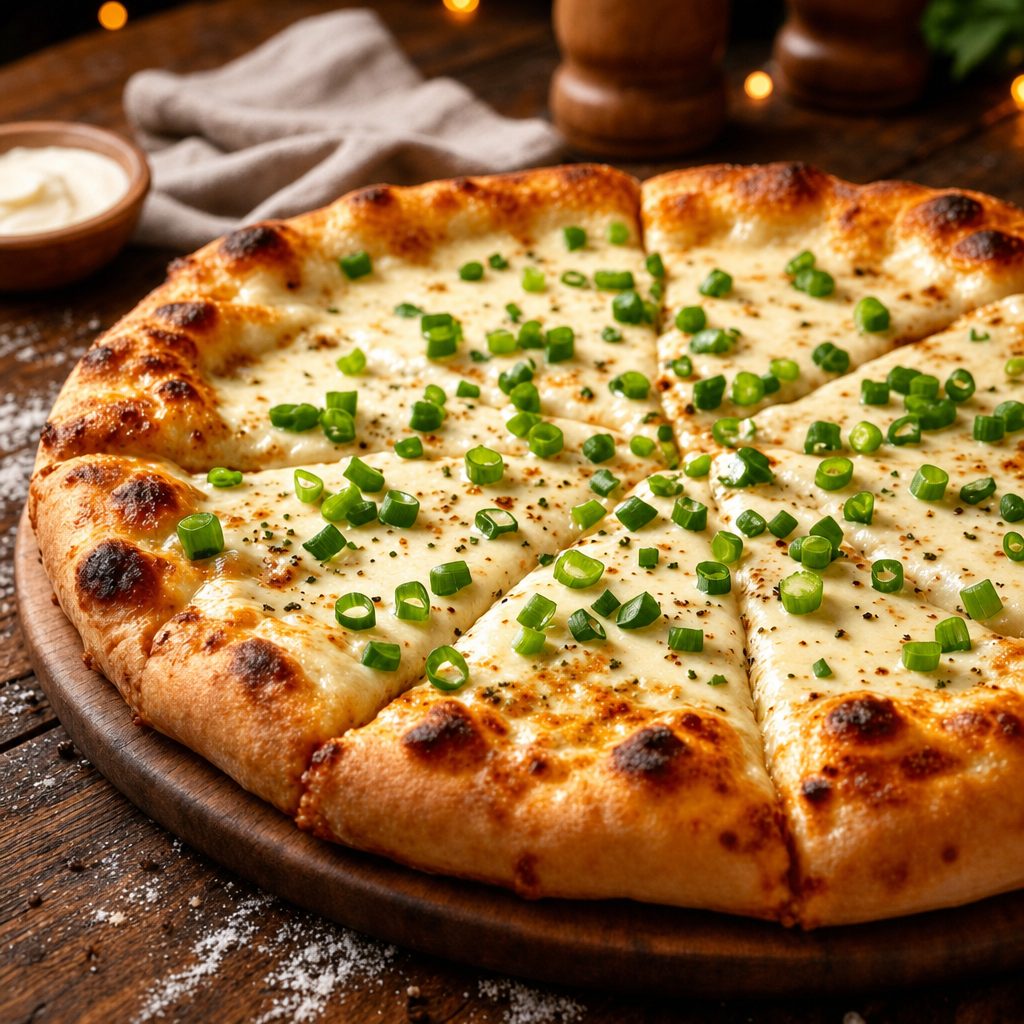 Garlic Romano Pizza.