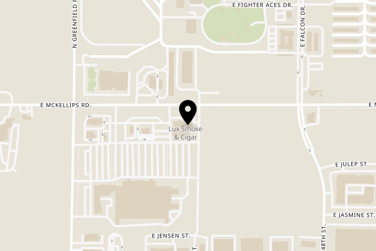 Map showing the location of Milano's Pizzeria on 4545 E McKellips Rd #103 in Mesa